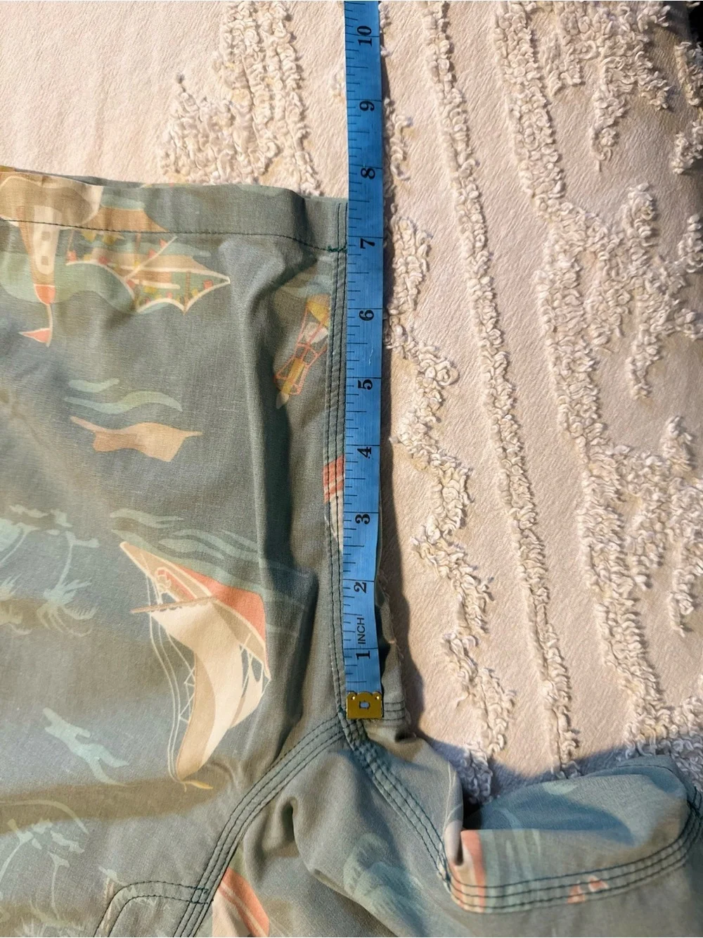 Rip Curl Seafoam Green Sailboat Print Board Shorts